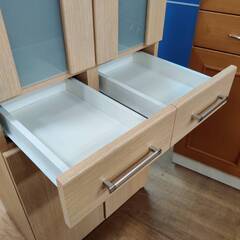 【愛品倶楽部柏店】NITORI 2枚扉食器棚 RIPE60D 幅60cm スリム