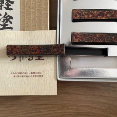 津軽塗り　箸置きセットの画像