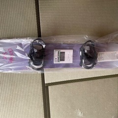 ★新品・未使用スノボードビンディング付きの画像