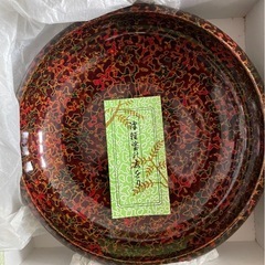 津軽塗り　菓子盆