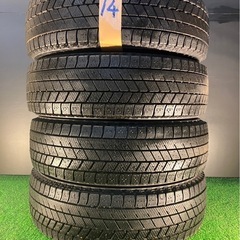 引取限定【イボ付き9.9分山】2021年 165/65R14 ブ...