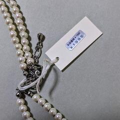 パールネックレス　ビーズ　真珠風　アクセサリーの画像