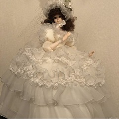 フランス人形　ウエディングドール　リボン　スキヨドール
