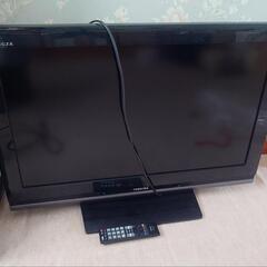 テレビ　ジャンク品　東芝32インチ、ソニー19インチ