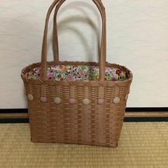 ハンドメイドカゴバッグ