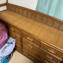 ★無料　藤ローチェストブラウン★