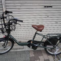 ❮車体のみ❯[Panasonic]Gyutto(ギュット)ミニ 20型電動アシスト自転車(Mダークグリーン)の画像