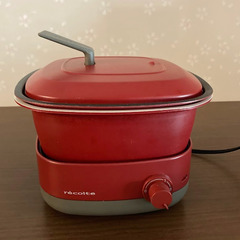 récolte POT DUO carré 電気ポット鍋（レッド) 
