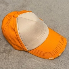 未使用 オレンジ キャップ 帽子 の画像