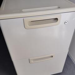 【大幅値下げ実施中】 サイドキャビネット2段　W400×D570...