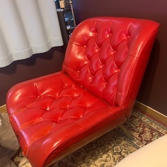 【取引中】革　リラックスチェアの画像
