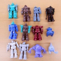 森永 ガンダムチョコスナック ミニガンプラ 12体 ジャンク品 ...