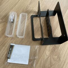 新品未使用★壁掛け 鍋ふたスタンド まな板スタンド　ブラックの画像