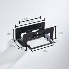 新品未使用★壁掛け 鍋ふたスタンド まな板スタンド　ブラックの画像