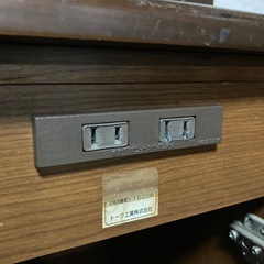 可動式ワゴン、コンセント２つ付きの画像