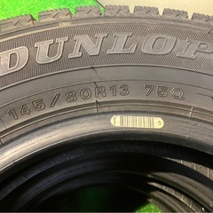 引取限定【9分山】2022年 145/80R13ダンロップ WINTERMAXX 02★ 4本セット タイヤまにあの画像