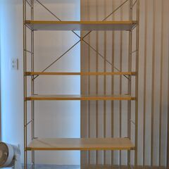 無印良品　スチールユニットシェルフセット・幅84cm, 奥行25...