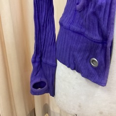 レディース　ムラサキ　パーカーの画像