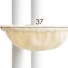 キャットタワー用ハンモック　直径37cmの画像