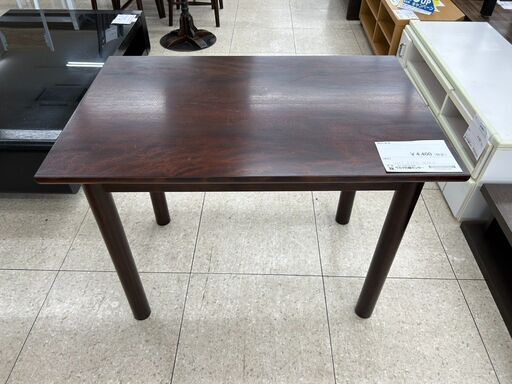★ジモティ割あり★ 時代家具 テーブル 赤茶 H63.5×D55×W85 クリーニング済み TJ9365