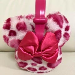 ディズニーリゾート　イヤーマフ　耳当て　ミニー　レオパード　ヒョ...