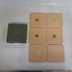 　【⑪】未使用品 ハロッズ Harrods コースター ロンドン風景　６枚入　木製　の画像