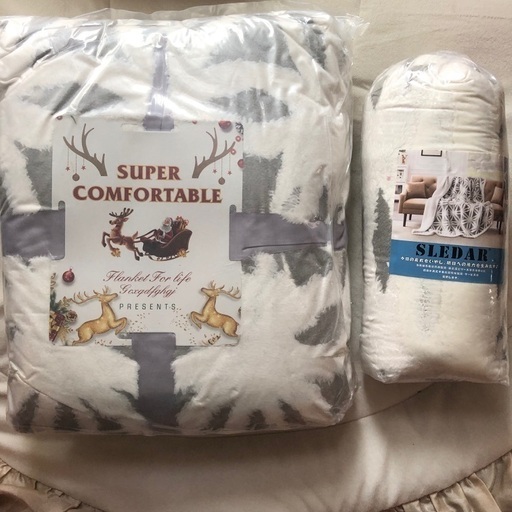 【値下げ中・未使用】毛布 ブランケット2点セット sledar(スレダー