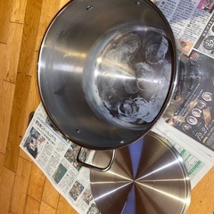 ステンレス寸胴鍋　中古品　28センチの画像