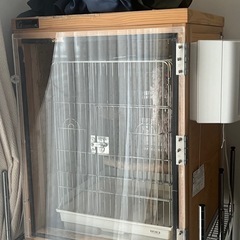 大型インコ オウム 空気清浄機換気扇付き　ゲージ&防音ケースセッ...