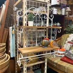おしゃれな アイアン　ウォールシェルフ　花台　飾り棚　アンティー...
