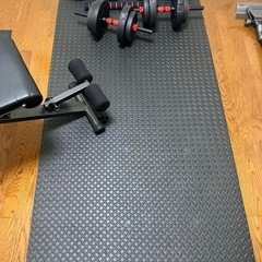 [新品ほぼ未使用] ジム ワークアウト 黒マット 2枚