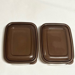 未使用 タッパー 2個