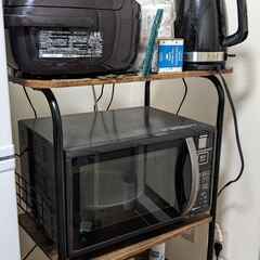 電子レンジ台  幅60cm レンジ台 3段式レンジラック キャス...