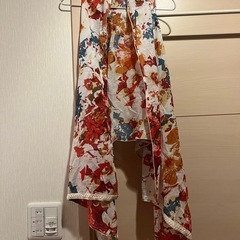 花柄 ストールジレ ストール・ショール