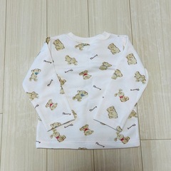 【新品】キッズ 冬用 パジャマ ルームウェア 長袖パジャマ 薄ピンク 100の画像