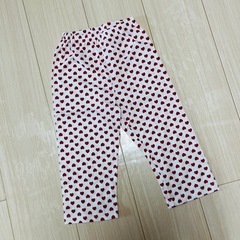 【新品】女児 女の子 半袖 パジャマ 子供用パジャマ ハート柄 3点100の画像