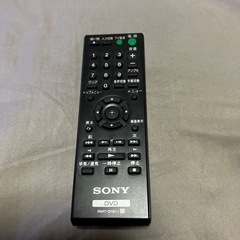 SONYＤＶＤ、RMT-D197Jリモココン記載内容確認
