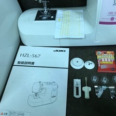 売れました)フルサイズ☆JUKIミシンHZL-567 ☆整備品 (よっしぃ