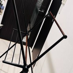 【売ります】ポール伸縮 X型物干し(ブラック DG01X)