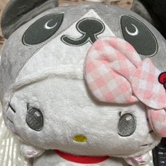 パンダ　キティ　ぬいぐるみ　約30 × 30センチの画像