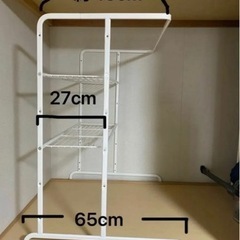衣類収納ラック　押入れ収納の画像