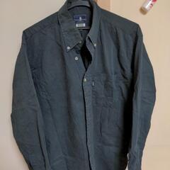 (決定)メンズ　黒　Ｌ寸シャツ　綿100％