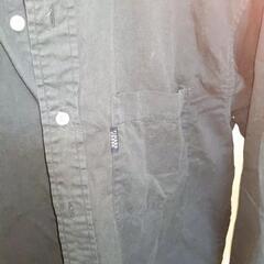 (決定)メンズ　黒　Ｌ寸シャツ　綿100％の画像