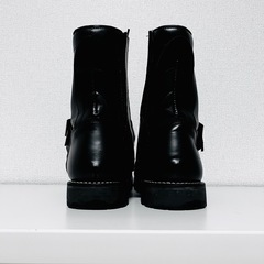 AVIREX U.S.A.(アビレックス)  AV2100 YAMATO(ヤマト)  バイカー革製スタイルブーツ BLACK ブラックの画像