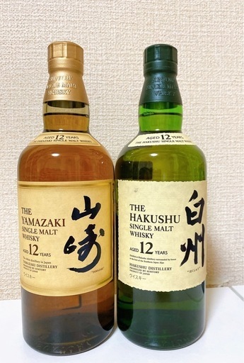 サントリー　白州12年\u0026山崎12年　2本セット