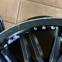 値下げ❗️おまけ付き　245-35-20 2本　ホイール20インチ　9.5J 45 114.3 セット　マッドブラックの画像