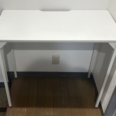 白色 机 オフィスデスク