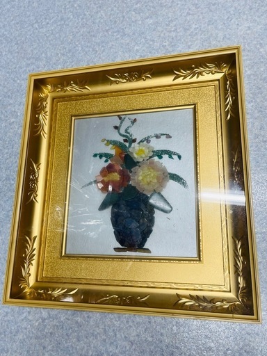 値下げ中、壁掛け　石絵　石画　昭和レトロ