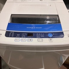 洗濯機　AQUA AQW-S60B（W）