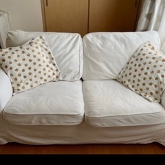 IKEA イケア EKTORPエークトルプ2人掛けソファ ホワイト White 白